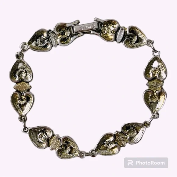 VNT Avon Bundle Heart Shape Link Bracelet with perfume bottle - Picture 4 of 9